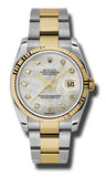 Rolex,Rolex - Datejust 36mm - Steel and Yellow Gold - Fluted Bezel - Watch Brands Direct