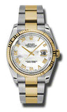 Rolex,Rolex - Datejust 36mm - Steel and Yellow Gold - Fluted Bezel - Watch Brands Direct