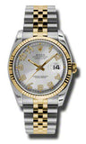 Rolex,Rolex - Datejust 36mm - Steel and Yellow Gold - Fluted Bezel - Watch Brands Direct