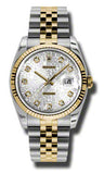 Rolex,Rolex - Datejust 36mm - Steel and Yellow Gold - Fluted Bezel - Watch Brands Direct