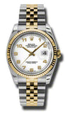 Rolex,Rolex - Datejust 36mm - Steel and Yellow Gold - Fluted Bezel - Watch Brands Direct