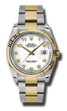 Rolex,Rolex - Datejust 36mm - Steel and Yellow Gold - Fluted Bezel - Watch Brands Direct