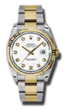 Rolex,Rolex - Datejust 36mm - Steel and Yellow Gold - Fluted Bezel - Watch Brands Direct