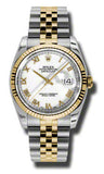 Rolex,Rolex - Datejust 36mm - Steel and Yellow Gold - Fluted Bezel - Watch Brands Direct