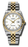 Rolex,Rolex - Datejust 36mm - Steel and Yellow Gold - Fluted Bezel - Watch Brands Direct