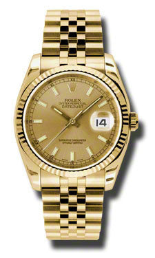 Rolex Datejust Gold Diamonds Mother of Pearl Watch 116188