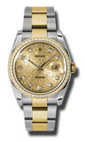 Rolex,Rolex - Datejust 36mm - Steel and Yellow Gold - Diamond Bezel - Watch Brands Direct