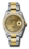 Rolex,Rolex - Datejust 36mm - Steel and Yellow Gold - Diamond Bezel - Watch Brands Direct