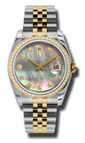 Rolex,Rolex - Datejust 36mm - Steel and Yellow Gold - Diamond Bezel - Watch Brands Direct