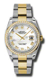 Rolex,Rolex - Datejust 36mm - Steel and Yellow Gold - Diamond Bezel - Watch Brands Direct