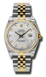 Rolex,Rolex - Datejust 36mm - Steel and Yellow Gold - Diamond Bezel - Watch Brands Direct