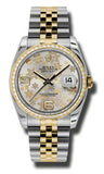 Rolex,Rolex - Datejust 36mm - Steel and Yellow Gold - Diamond Bezel - Watch Brands Direct