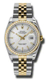 Rolex,Rolex - Datejust 36mm - Steel and Yellow Gold - Diamond Bezel - Watch Brands Direct