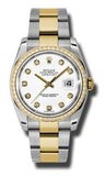 Rolex,Rolex - Datejust 36mm - Steel and Yellow Gold - Diamond Bezel - Watch Brands Direct