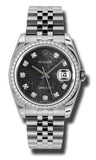 Rolex,Rolex - Datejust 36mm - Steel and White Gold Diamond Bezel - Watch Brands Direct