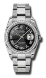 Rolex,Rolex - Datejust 36mm - Steel and White Gold Diamond Bezel - Watch Brands Direct