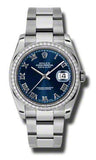 Rolex - Datejust 36mm - Steel and White Gold Diamond Bezel - Watch Brands Direct
 - 34