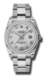 Rolex,Rolex - Datejust 36mm - Steel and White Gold Diamond Bezel - Watch Brands Direct