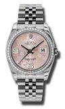 Rolex,Rolex - Datejust 36mm - Steel and White Gold Diamond Bezel - Watch Brands Direct