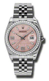 Rolex,Rolex - Datejust 36mm - Steel and White Gold Diamond Bezel - Watch Brands Direct