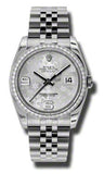 Rolex,Rolex - Datejust 36mm - Steel and White Gold Diamond Bezel - Watch Brands Direct