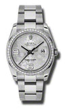 Rolex,Rolex - Datejust 36mm - Steel and White Gold Diamond Bezel - Watch Brands Direct