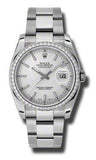 Rolex,Rolex - Datejust 36mm - Steel and White Gold Diamond Bezel - Watch Brands Direct