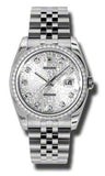 Rolex,Rolex - Datejust 36mm - Steel and White Gold Diamond Bezel - Watch Brands Direct