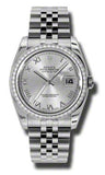 Rolex,Rolex - Datejust 36mm - Steel and White Gold Diamond Bezel - Watch Brands Direct