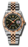 Rolex,Rolex - Datejust 36mm - Steel and Pink Gold - Turn-O-Graph - Watch Brands Direct