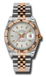 Rolex,Rolex - Datejust 36mm - Steel and Pink Gold - Turn-O-Graph - Watch Brands Direct