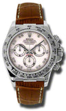 Rolex - Daytona White Gold - Leather Strap - Watch Brands Direct
 - 6