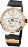 Ulysse Nardin,Ulysse Nardin - Marine Chronometer Manufacture 45mm - Stainless Steel and Rose Gold - Watch Brands Direct