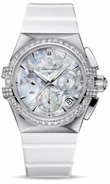 Omega,Omega - Ladies Constellation Double Eagle Co-Axial Chrono Stainless Steel - Watch Brands Direct