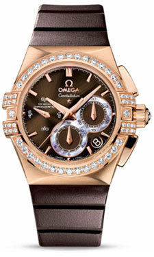 Omega,Omega - Ladies Constellation Double Eagle Co-Axial Chrono Red Gold - Watch Brands Direct