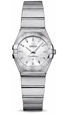 Omega,Omega - Constellation Quartz 24 mm - Brushed Stainless Steel - Watch Brands Direct