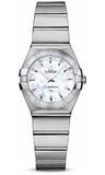 Omega,Omega - Constellation Quartz 24 mm - Brushed Stainless Steel - Watch Brands Direct