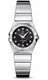 Omega,Omega - Constellation Quartz 24 mm - Polished Stainless Steel - Watch Brands Direct