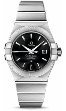 Omega,Omega - Constellation Co-Axial 31 mm - Brushed Stainless Steel - Watch Brands Direct