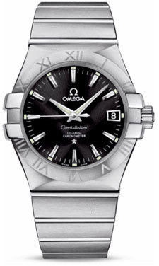 Omega,Omega - Constellation Co-Axial 35 mm - Brushed Stainless Steel - Watch Brands Direct