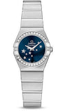 Omega,Omega - Constellation Quartz 24 mm - Brushed Stainless Steel - Watch Brands Direct