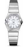 Omega,Omega - Constellation Quartz 24 mm - Polished Stainless Steel - Watch Brands Direct