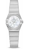 Omega,Omega - Constellation Quartz 24 mm - Brushed Stainless Steel - Watch Brands Direct