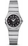 Omega,Omega - Constellation Quartz 24 mm - Brushed Stainless Steel - Watch Brands Direct