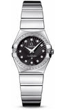 Omega,Omega - Constellation Quartz 24 mm - Polished Stainless Steel - Watch Brands Direct
