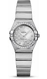Omega,Omega - Constellation Quartz 24 mm - Brushed Stainless Steel - Watch Brands Direct