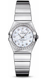 Omega,Omega - Constellation Quartz 24 mm - Polished Stainless Steel - Watch Brands Direct