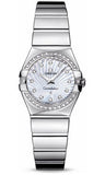 Omega,Omega - Constellation Quartz 24 mm - Polished Stainless Steel - Watch Brands Direct