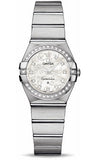 Omega,Omega - Constellation Quartz 24 mm - Brushed Stainless Steel - Watch Brands Direct