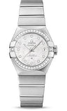 Omega,Omega - Constellation Co-Axial 27 mm - Brushed Stainless Steel - Watch Brands Direct